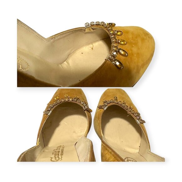 Vintage I. Miller Custom Velvet Heels | Guild House New Haven | Electra II Last - Picture 11 of 14